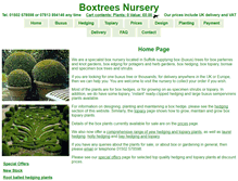 Tablet Screenshot of boxtrees.com